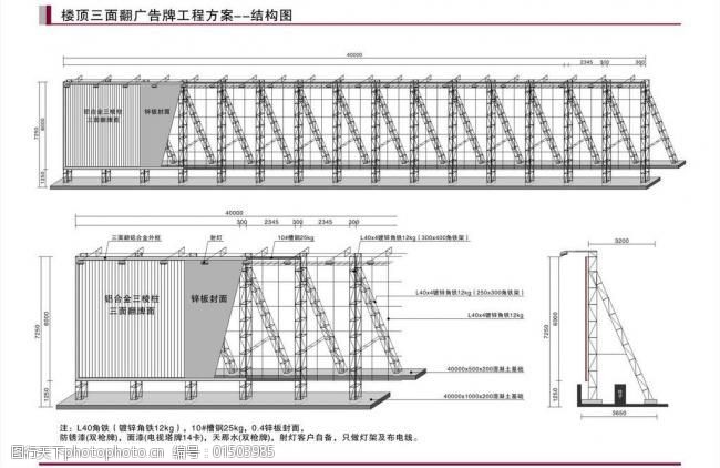 三面翻广告牌原理图片