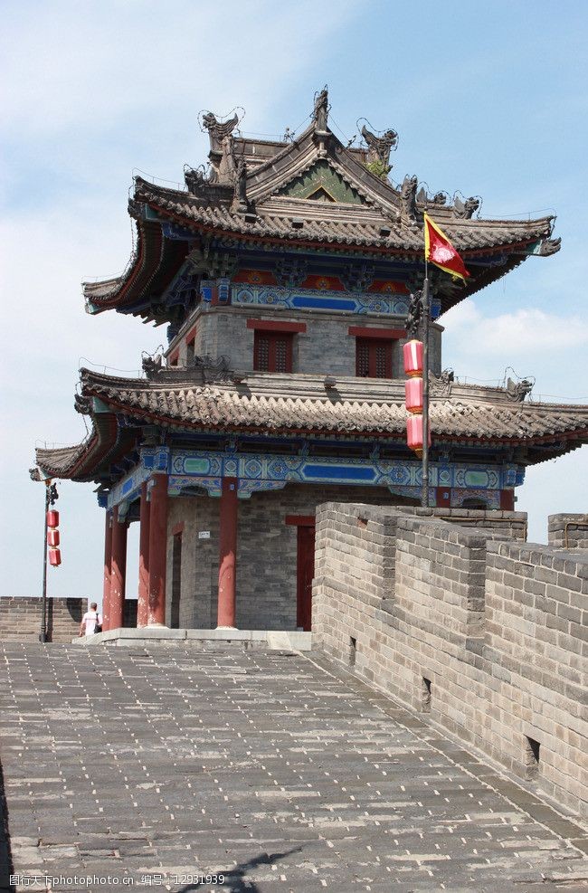 西安城墙城楼图片