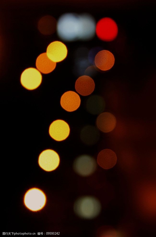 模糊夜景灯光图片