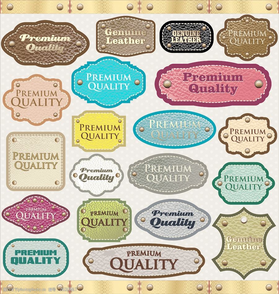 经典的标签贴纸02矢量