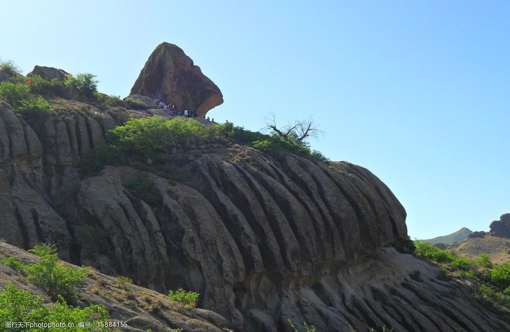 召廟桃石山側景 內蒙古 赤峰 左旗 桃石山 側景 山水風景 自然景觀