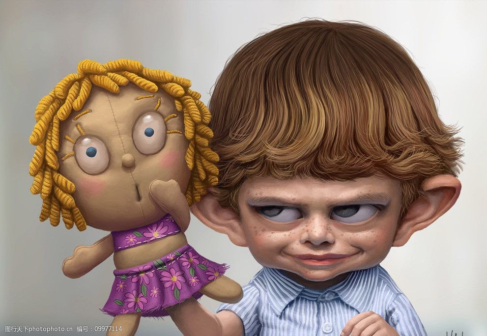 夸张动漫人物图片