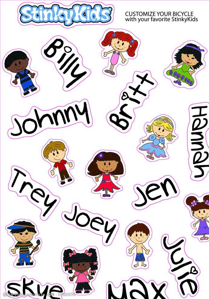 关键词:卡通小孩贴纸 贴纸 不干胶 卡通 小孩 可爱 有趣 其他设计