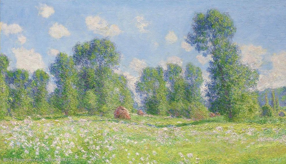 田园油画图片