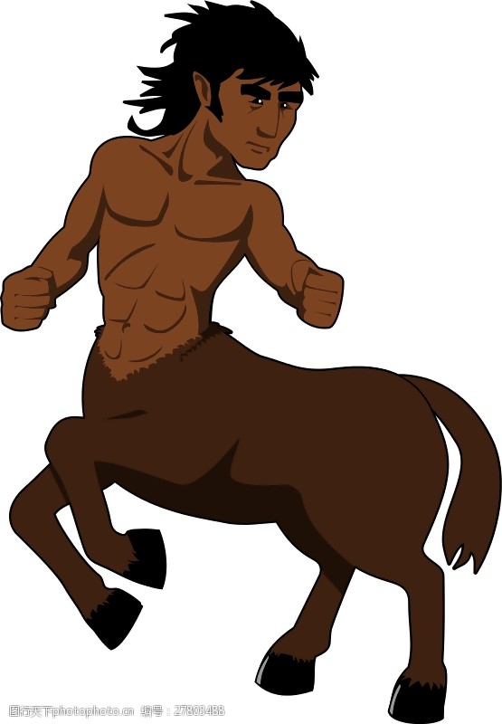 半人马座黝黑的皮肤