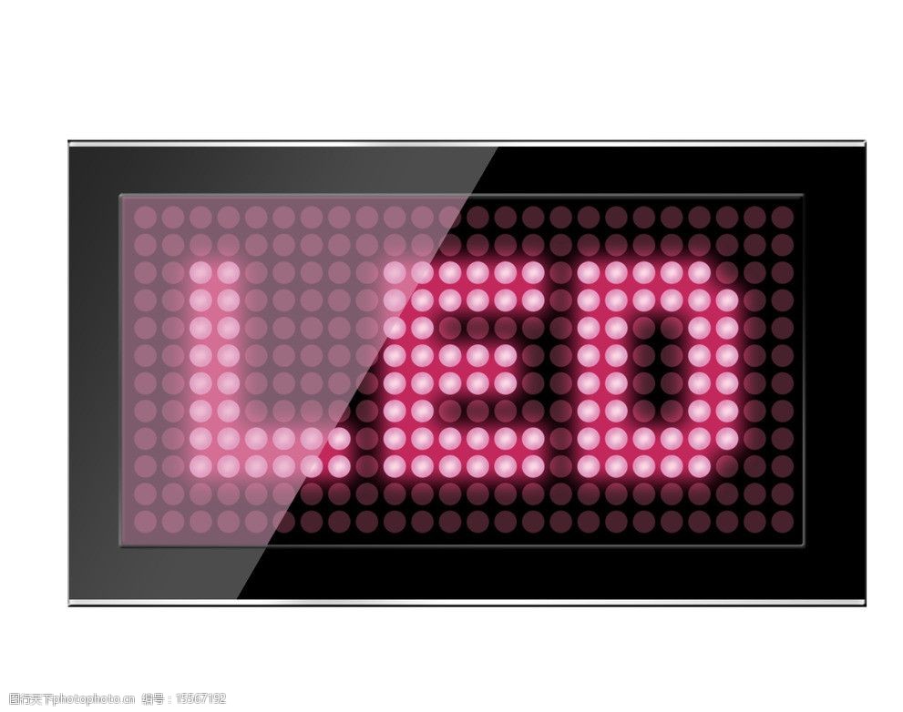 关键词:点阵led 发光字 显示器 英文点字 psd分层素材 红色素材背景