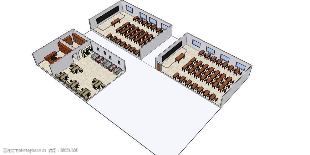 教室设计效果图图片
