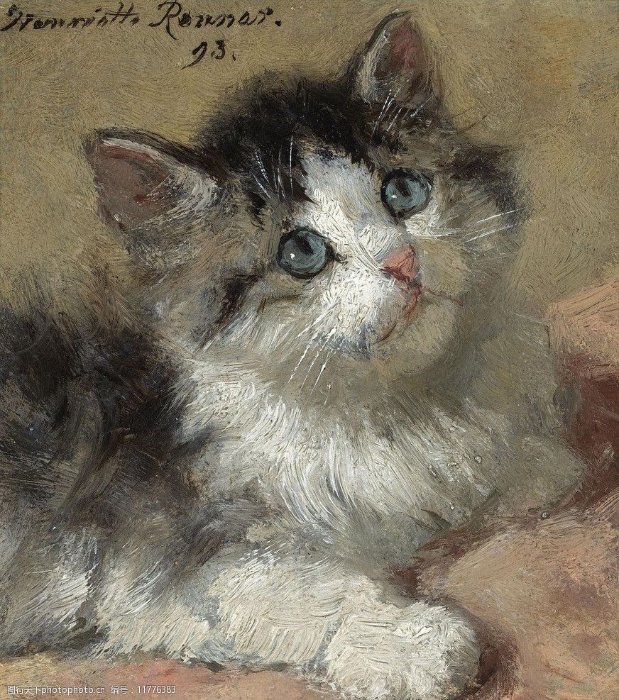油画画猫最出名的画家图片
