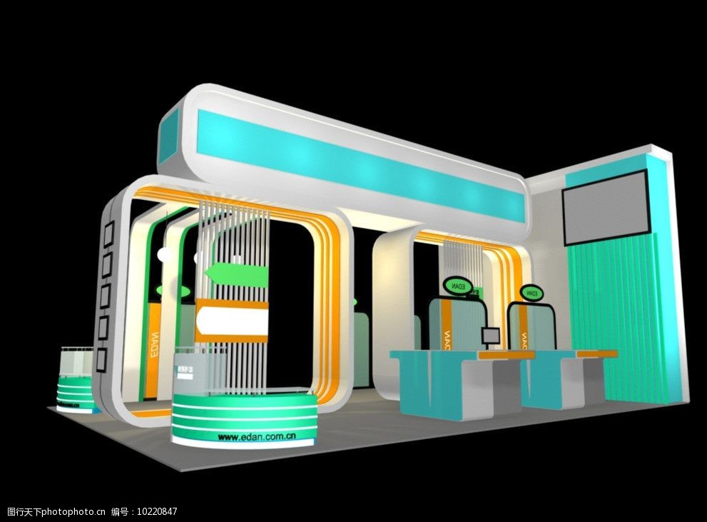 3d展覽設計展示模圖片