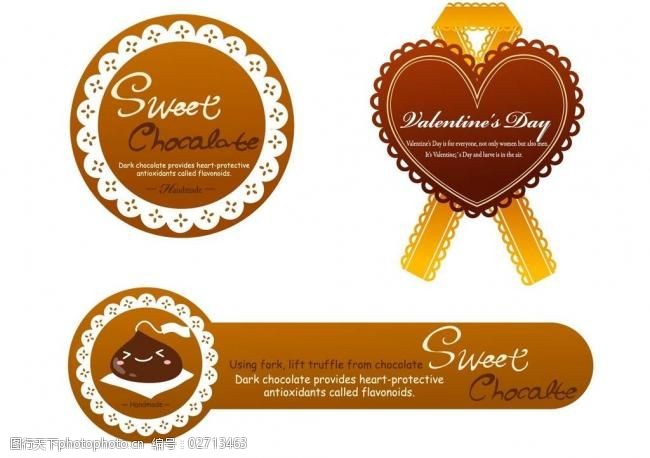 巧克力标签图片