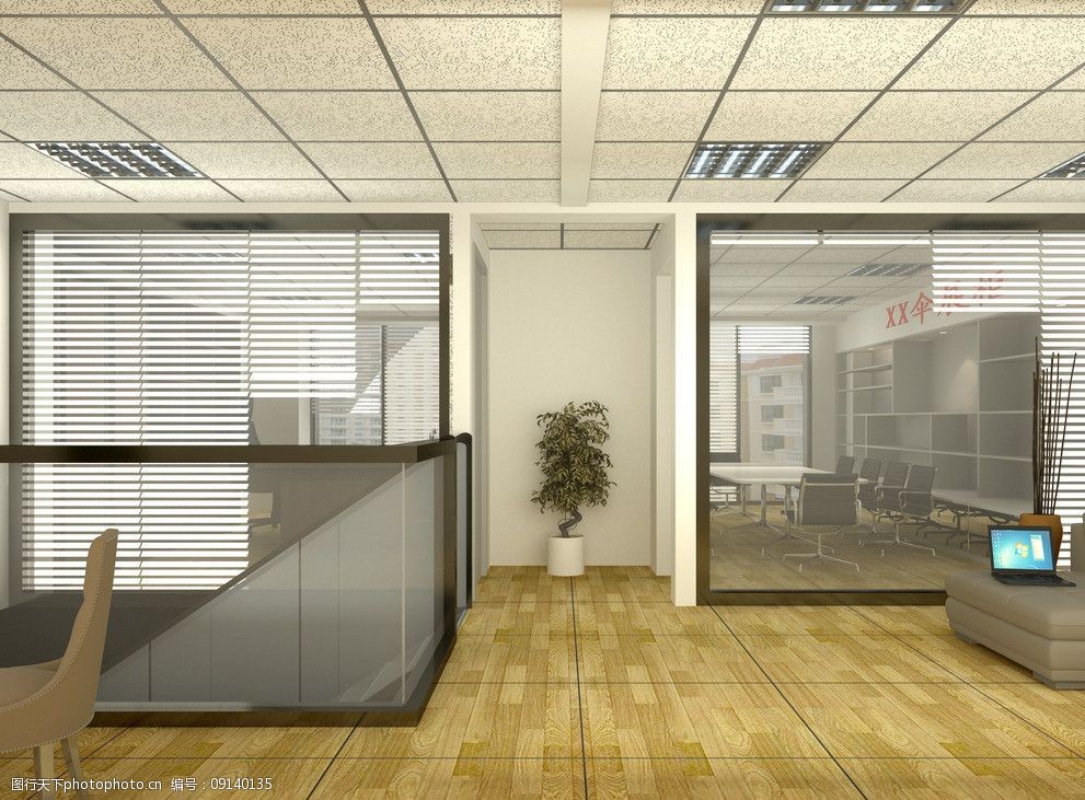 关键词:简单办公室 桌椅 办公室 简约办公 玻璃 室内 植物 3d设计