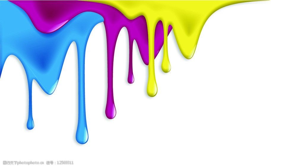 动感彩色颜料油墨图片