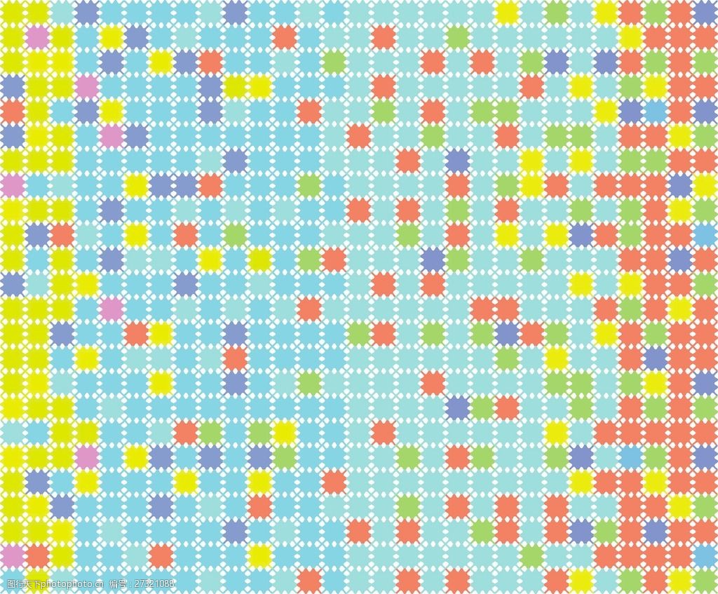 摘要彩色像素马赛克矢量插画