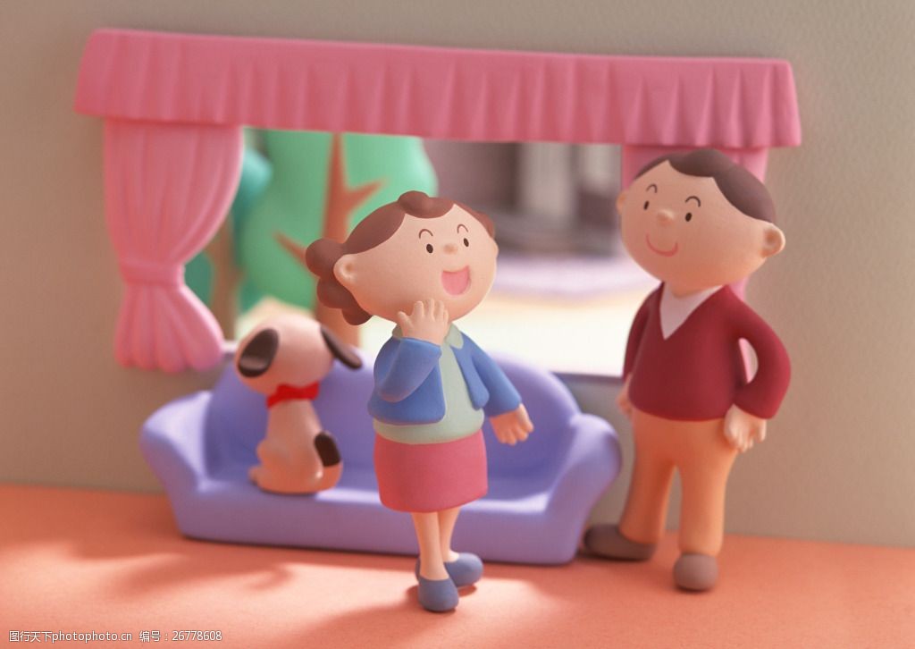 夫妻聊天图片 夫妻聊天手工图片 儿童图片 卡通人物 夫妻聊天卡通素材