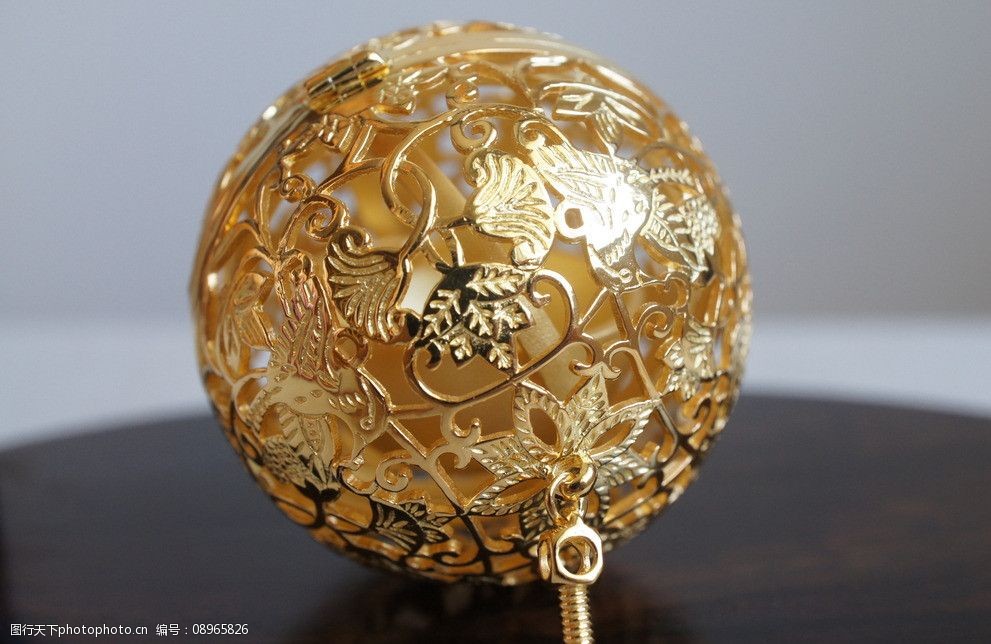 银香球纯银镀金款图片