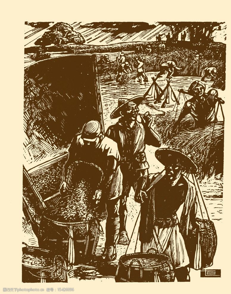关键词:抗战八年木刻 抗战 木刻 抗日战争 版画 木版画 黑白画 革命