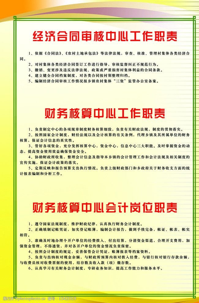 工作职责和岗位职责图片