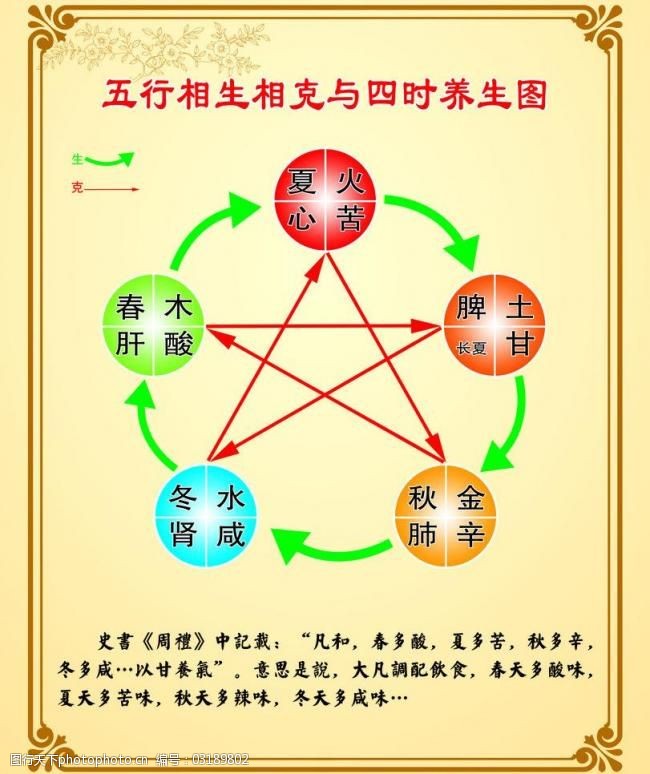 五行养生彩页图片