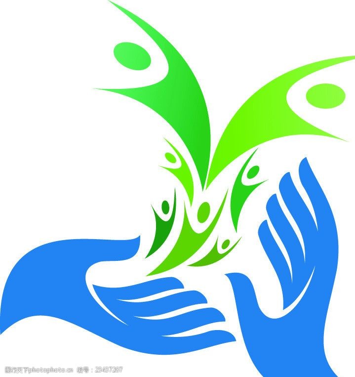 设计图库 标志图标 网页小图标 关键词:手形logo图标 人手 抽象人物