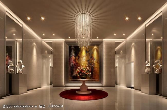 大厅楼道效果图图片