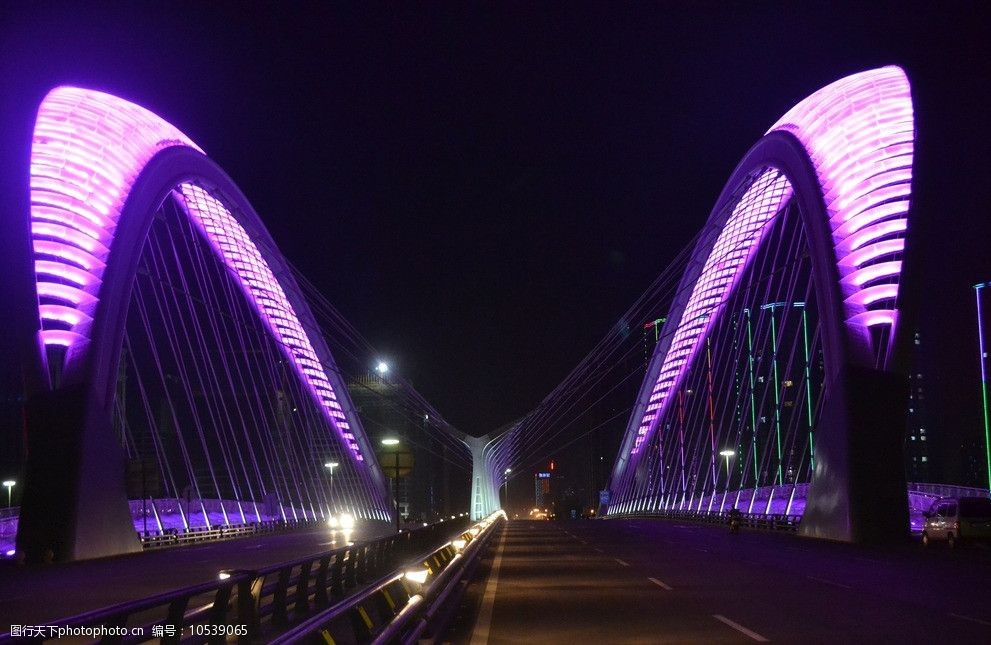 德阳彩虹桥夜景图片