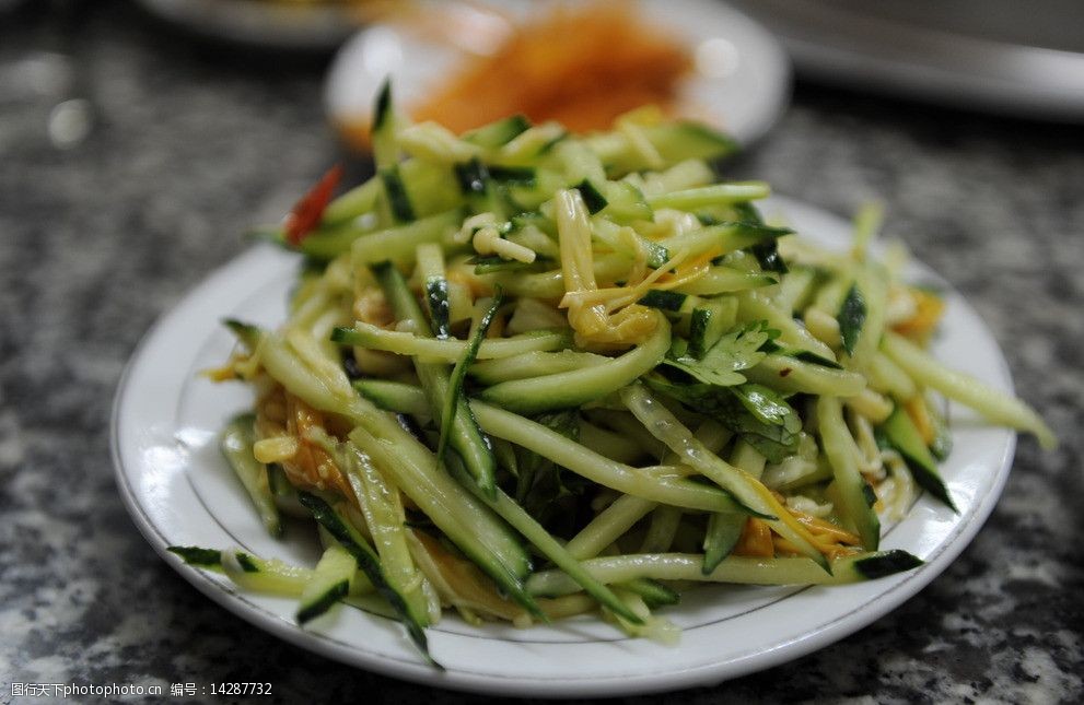 金针磨拌瓜丝图片