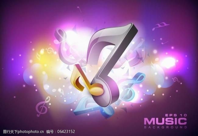 梦幻音乐背景图片