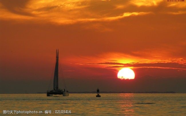 夕陽海邊風景免費下載 傍晚 海邊 海水 日落 夕陽 圖片素材 背景圖片