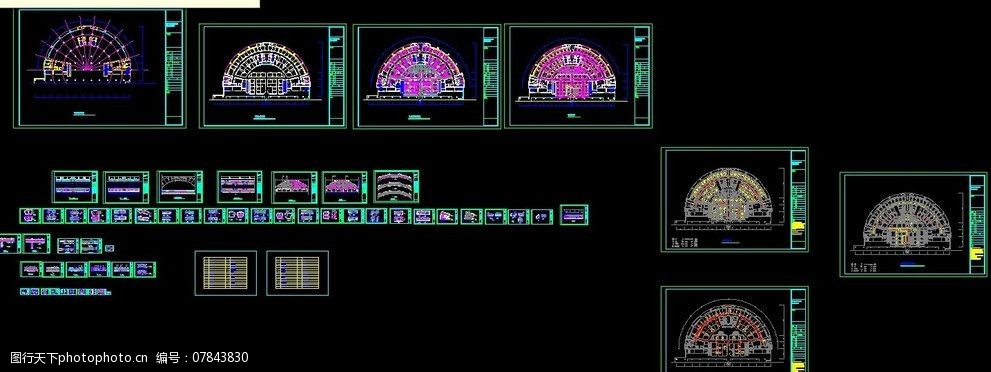 ktv设计 ktv平面布置 功能分区 装修图 施工图 节点大样 施工图纸 cad