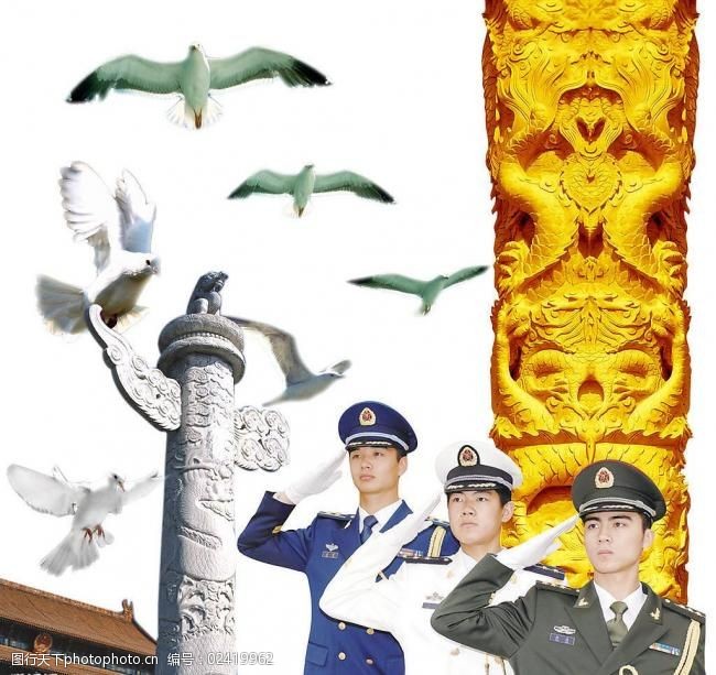 海陆空三军代表图案图片