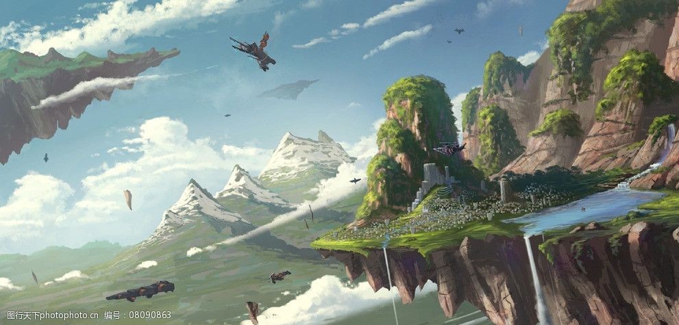 天空城风景图片