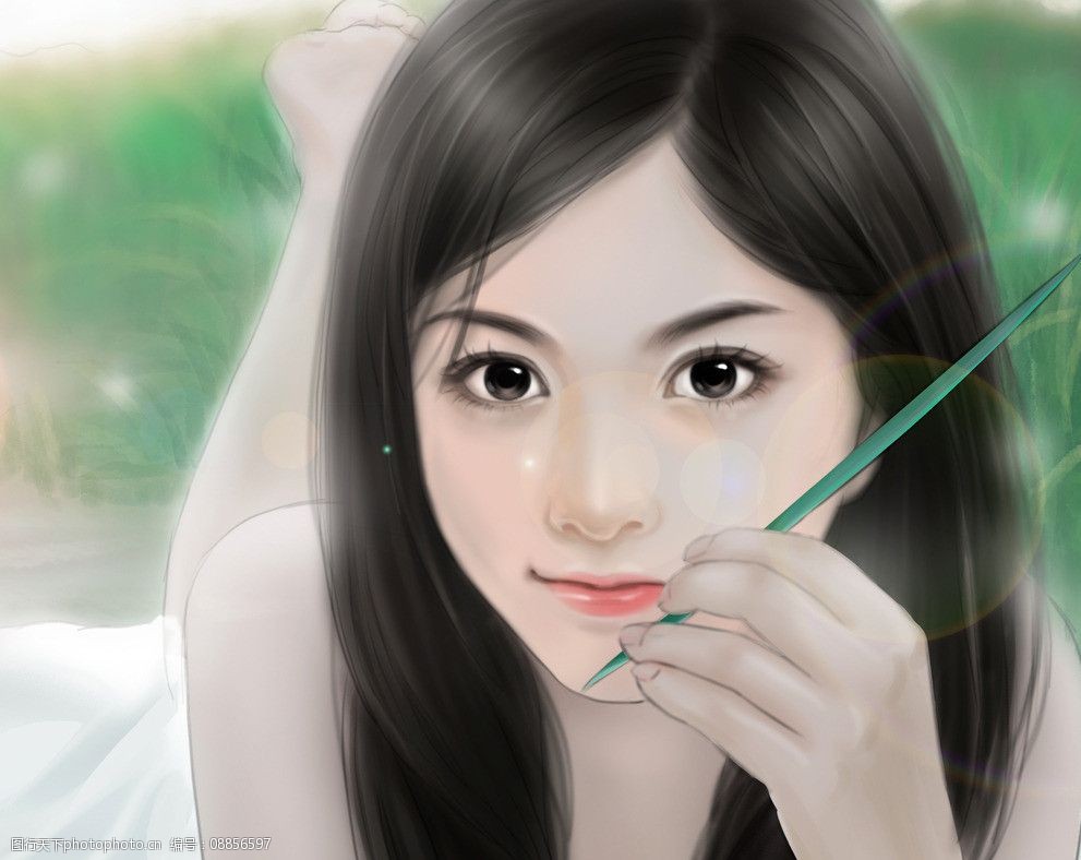 懵懂少女插图图片