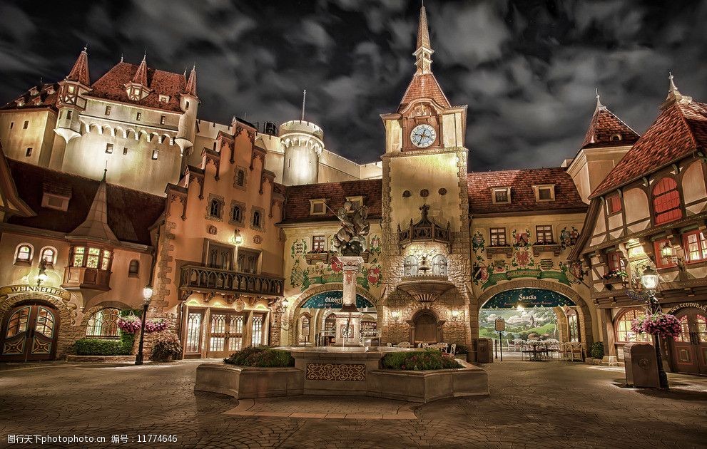 复古城堡建筑图片