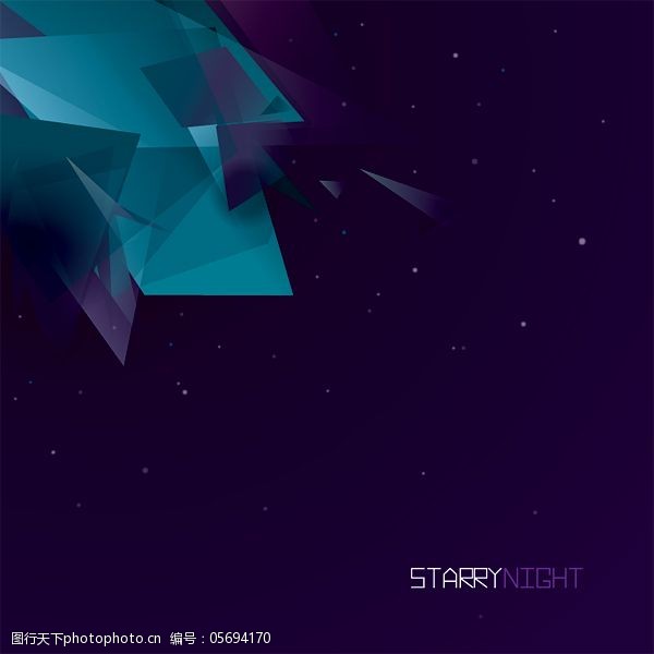 星夜背景矢量素材