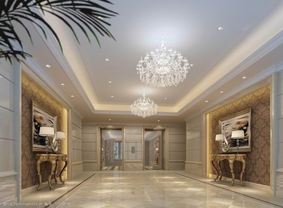 高档住宅区大堂图片